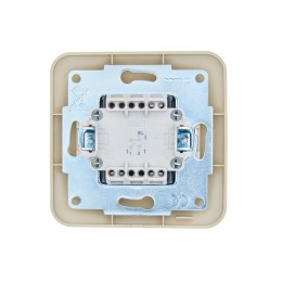 Выключатель 2-кл. 1п СП ASTI 10А IP20 в сборе крем. LEZARD 7081-0303-101