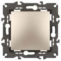 Переключатель перекрестный 1-кл. СП Elegance 14-1108-04 10А IP20 250В 10AX механизм шампань Эра Б003
