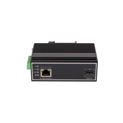 Медиаконвертер оптический индустриальный UTP-SFP industrial 10/100/1000Мбит/с в 1000Мбит/с 12-24В 10