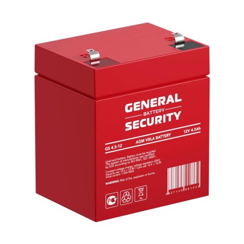 Аккумулятор 12В 4.5А.ч General Security GS4.5-12