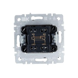 Выключатель перекрестный 1-кл. СП BRITE 10А ВС10-1-3-БрШ механизм шампань IEK BR-V13-0-10-K37
