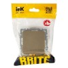 Выключатель перекрестный 1-кл. СП BRITE 10А ВС10-1-3-БрШ механизм шампань IEK BR-V13-0-10-K37