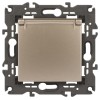 Розетка 1-м СП Эра Elegance 14-2103-04 16А IP20 16AX 250В 2P+E Schuko защ. шторки с крышкой шампань
