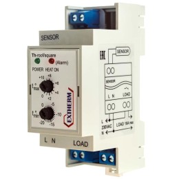 Термостат для управления системой электрообогрева на кровлях/площадках по темпер. воздуха EXTHERM Th