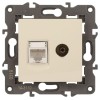 Розетка компьютерная + телевизионная 2-м Elegance 14-3110-02 RJ45 + TV IP20 механизм сл. кость Эра Б