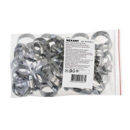 Хомут червячный 20-32/12-0.8мм нержавеющая сталь W2 (уп.50шт) Rexant 07-0720-12