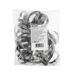 Хомут червячный 32-50/9-0.6мм нержавеющая сталь W2 Rexant 07-0732