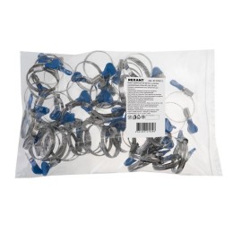 Хомут червячный 32-50/9-0.7мм с ключом нержавеющая сталь W2 (уп.50шт) Rexant 07-0732-1