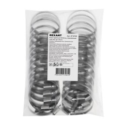 Хомут червячный 40-60/9-0.6мм нержавеющая сталь W2 (уп.50шт) Rexant 07-0740