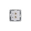 Розетка компьютерная + телефонная 2-м СП Glossa RJ45 + RJ11 кат.5E механизм бел. SE GSL000185