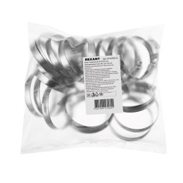 Хомут червячный 50-70/12-0.8мм нержавеющая сталь W2 (уп.25шт) Rexant 07-0750-12