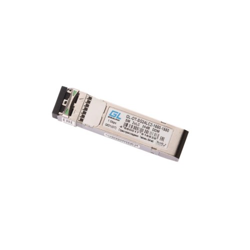 Модуль SFP 1Гбит/с два волокна SM 2xLC 1550нм 24дБ до 80км ZX NIKOMAX GL-OT-SG24LC2-1550-1550