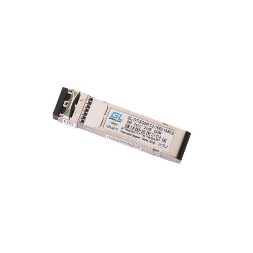 Модуль SFP DDM155Мбит/1.25Гбит/c два волокна SM 2xLC 1550нм DDM 24дБ до 80км ZX NIKOMAX GL-OT-SG24LC