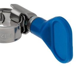 Хомут червячный 8-12/9-0.7мм с ключом нержавеющая сталь W2 (уп.50шт) Rexant 07-0708-1