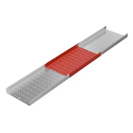Лоток листовой перфорированный 600х100 L2500 1мм "Быстрый монтаж ПЛЮС" LPplus100-600-1.0-2500 HD КМ