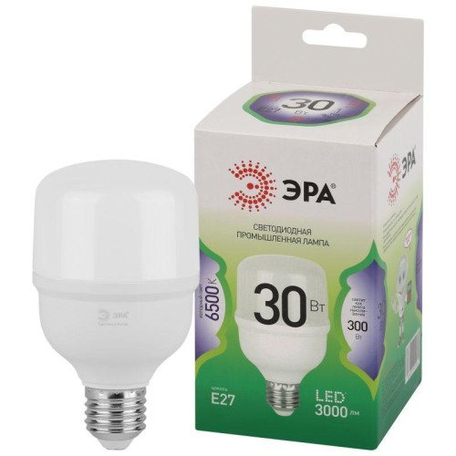 Лампа светодиодная GREEN LINE POWER T70-30W-865-E27 GL 30Вт колокол 6500К свет холод. E27 Эра Б00670
