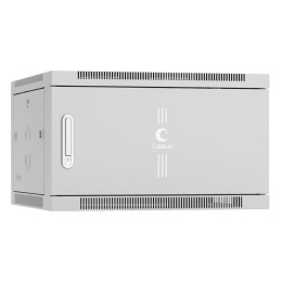 Шкаф телекоммуникационный настенный SH-05F-6U60/60m 19дюйм 6U 600х600х368мм дверь метал. RAL 7035 се