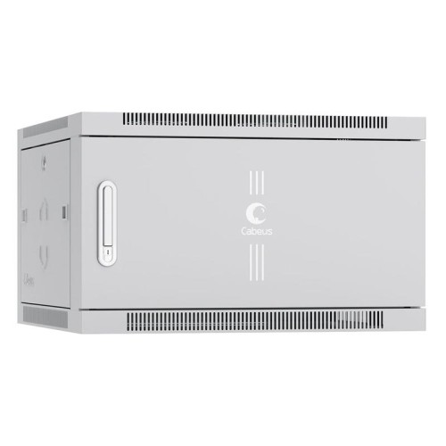 Шкаф телекоммуникационный настенный SH-05F-6U60/60m 19дюйм 6U 600х600х368мм дверь метал. RAL 7035 се