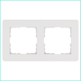 Рамка 2-м G-Flex бел. глянцевый Jasmart G1102W