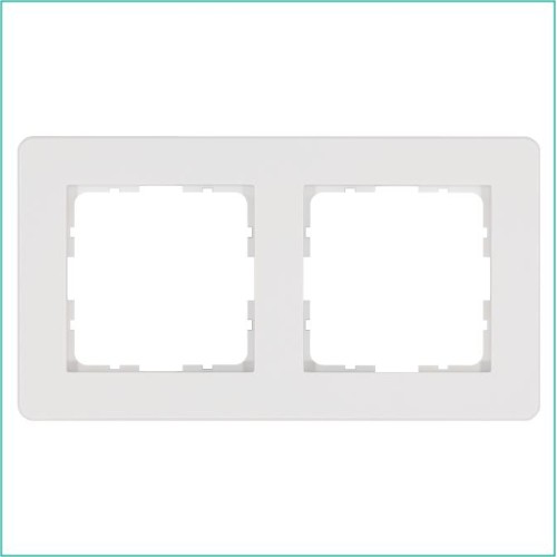 Рамка 2-м G-Flex бел. глянцевый Jasmart G1102W