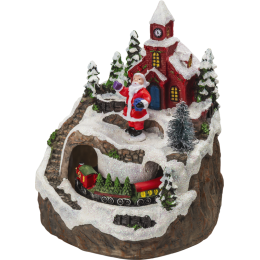 Светильник музыкальный 95 075 NSL-60 Дед мороз и новогодний поезд NAVIGATOR 95075