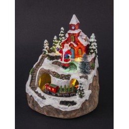 Светильник музыкальный 95 075 NSL-60 Дед мороз и новогодний поезд NAVIGATOR 95075