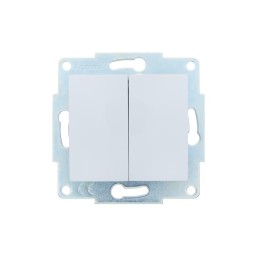 Выключатель 2-кл. 1п СП ASTI 10А IP20 механизм бел. LEZARD 7081-0288-101