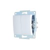 Выключатель 2-кл. 1п СП ASTI 10А IP20 механизм бел. LEZARD 7081-0288-101