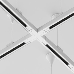 Коннектор Х-образный Trinity бел. Voltega TRA-VGL005CX-31W