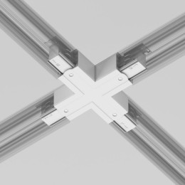 Коннектор Х-образный Trinity бел. Voltega TRA-VGL005CX-31W