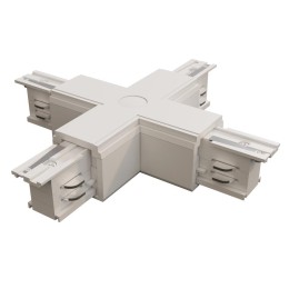 Коннектор Х-образный Trinity бел. Voltega TRA-VGL005CX-31W