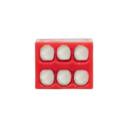 Экспресс-клемма строительно-монтажная с пастой СМК 2273-246 6-проводная 0.5-2.5кв.мм прозр. (уп.100ш