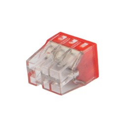 Экспресс-клемма строительно-монтажная с пастой СМК 2273-246 6-проводная 0.5-2.5кв.мм прозр. (уп.100ш