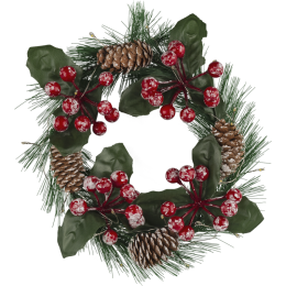 Гирлянда светодиодная "Венок шишки и ягоды" 95 035 NGF-D041-01 WW Navigator 95035