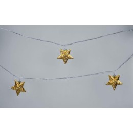 Гирлянда светодиодная "Нить золотые звезды" 95 038 NGF-D042-02 1.6м WW IP20 Navigator 95038