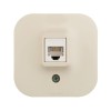 Розетка компьютерная 1-м ОП Quteo RJ45 кат.5E UTP сл. кость Leg 782254