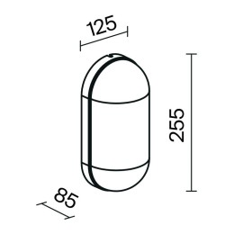 Светильник Candle 1х15Вт E27 IP65 бра настен. Maytoni O449WL-01GF