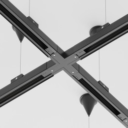 Коннектор Х-образный Trinity черн. Voltega TRA-VGL005CX-31B