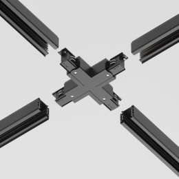 Коннектор Х-образный Trinity черн. Voltega TRA-VGL005CX-31B