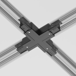 Коннектор Х-образный Trinity черн. Voltega TRA-VGL005CX-31B