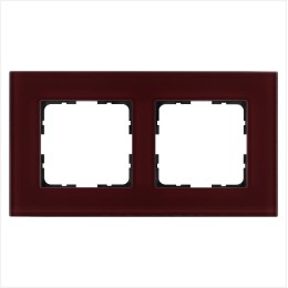 Рамка 2-м G-Glass стекло гранат. JasmartG1002GH