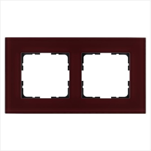 Рамка 2-м G-Glass стекло гранат. JasmartG1002GH