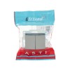 Выключатель 2-кл. 1п СП ASTI 10А IP20 механизм платина. LEZARD 7081-3588-101