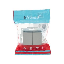 Выключатель 2-кл. 1п СП ASTI 10А IP20 механизм платина. LEZARD 7081-3588-101