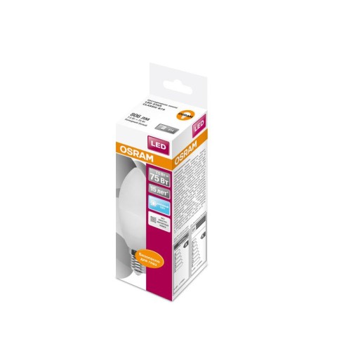Лампа светодиодная LED Star Classic B 75 7.5W/840 7.5Вт свеча матовая 4000К нейтр. бел. E14 806лм 22