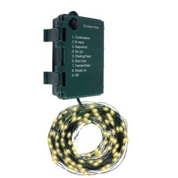 Гирлянда "Роса" DC-G06-120Y 120 microLED 12.1м. 8реж. 3хAA желт. ФАZА 5059634