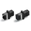 Адаптер оптический проходной SC-SC MM simplex FA-P01Z-SC/SC-N/BK-BK Hyperline 442992