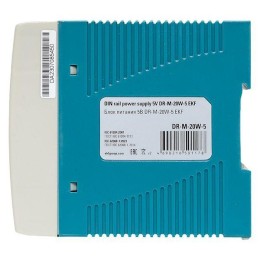 Блок питания на DIN рейку 20Вт Uвх 220В AC m Uвых - 5В DC постоянного тока EKF DR-M-20W-5