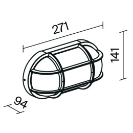 Светильник Candle 1х15Вт E27 IP65 бра настен. Maytoni O449WL-01GF1