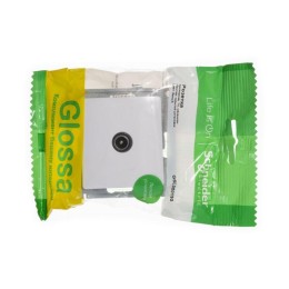 Розетка телевизионная проходная TV 1-м СП Glossa 4дБ механизм бел. SE GSL000192